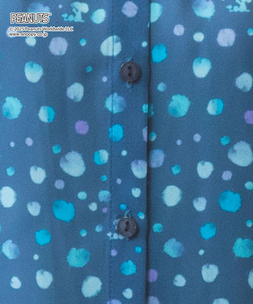 NARACAMICIE(ナラカミーチェ)の「【PEANUTS】シャボン玉柄ジョーゼット七分袖ブラウス(シャツ/ブラウス・レディース・ホワイト/ブルー・XL/L/M/S/XXL)」の18枚目の写真