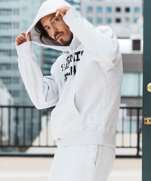 seventy seven(セブンティセブン)の「mpa3775-heavy onz sweat P-O hoodie (77funny) パーカー(パーカー・メンズ・ブラック/ナチュラル/アッシュ・S/M/L/XL)」の3枚目の写真