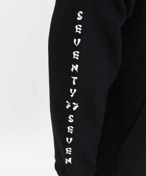 seventy seven(セブンティセブン)の「mpa3775-heavy onz sweat P-O hoodie (77funny) パーカー(パーカー・メンズ・ブラック/ナチュラル/アッシュ・S/M/L/XL)」の20枚目の写真