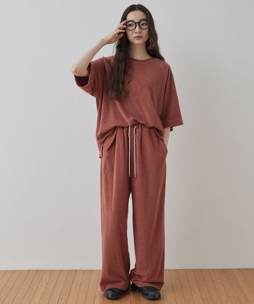 Unblend】セットアップ対応 / リラックス パイル イージーパンツ