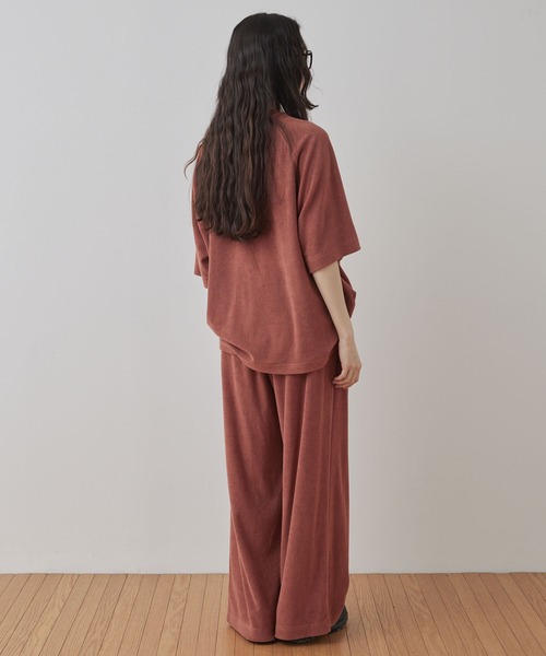 Unblend（アンブレンド）の「【Unblend】セットアップ対応 / リラックス パイル イージーパンツ（その他パンツ・レディース・ブラウン/オレンジ/ブラック・S/M）」の4枚目の写真