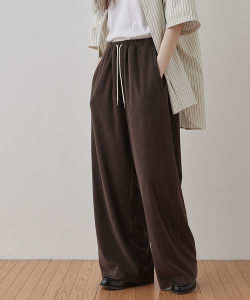 Unblend（アンブレンド）の「【Unblend】セットアップ対応 / リラックス パイル イージーパンツ（その他パンツ・レディース・ブラウン/オレンジ/ブラック・S/M）」の18枚目の写真