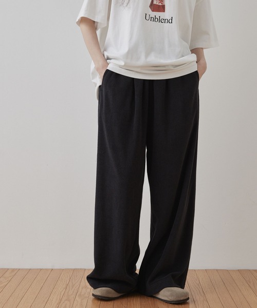 Unblend（アンブレンド）の「【Unblend】セットアップ対応 / リラックス パイル イージーパンツ（その他パンツ・レディース・ブラウン/オレンジ/ブラック・S/M）」の6枚目の写真