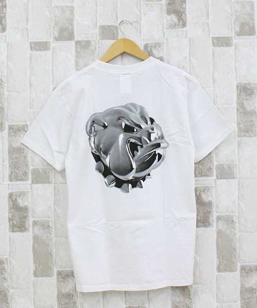 HUF(ハフ)の「ビッグドッグショートスリーブバックプリントTシャツ BIG DAWG S/S TEE(Tシャツ/カットソー・メンズ・ホワイト/ブラック・M/L/XL)」の1枚目の写真