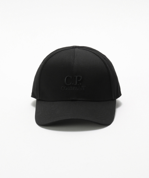 C.P. COMPANY(シーピーカンパニー)の「C.P. COMPANY(シーピーカンパニー) GABARDINE LOGO CAP 18CMAC282A(キャップ・メンズ・ブラック・FREE)」の2枚目の写真
