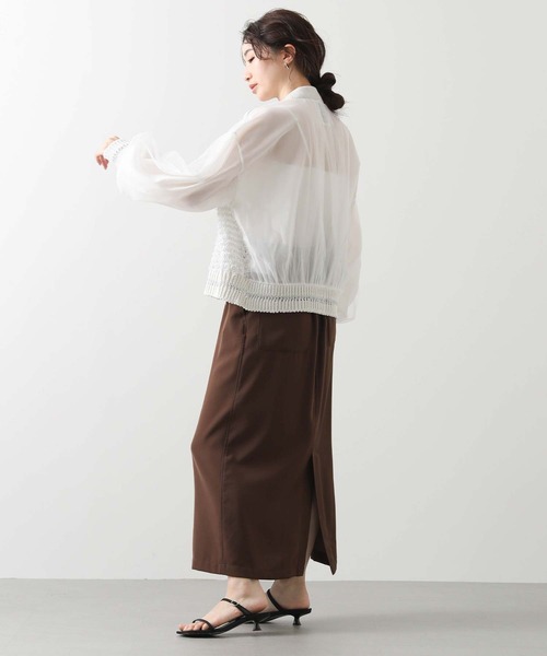 Gready Brilliant（グレディブリリアン）の「ドロストスカート（スカート・レディース・ブラック/ブラウン・38）」の12枚目の写真