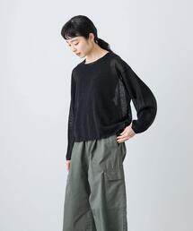 リネンボートネックプルオーバー
