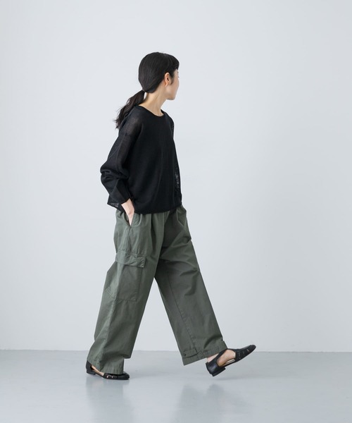 かぐれ（カグレ）の「リネンボートネックプルオーバー（ニット