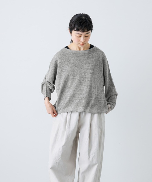 かぐれのリネンボートネックプルオーバー かぐれのリネンボートネックプルオーバー かぐれ（カグレ）の「リネン