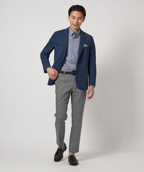 green label relaxing(グリーンレーベルリラクシング)の「A+ COOL TCシャーク アジャスター スラックス -ストレッチ・接触冷感・クリースキープ-(スラックス・メンズ・グレー系/ネイビー/ベージュ・M/XL/L/S/XS)」の4枚目の写真