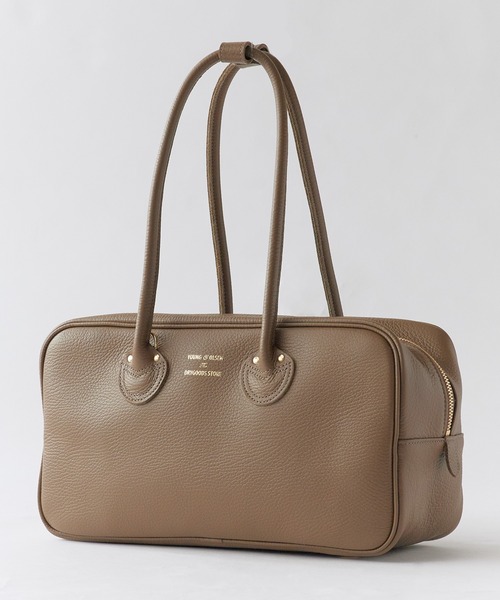 YOUNG&OLSEN The DRYGOODS STORE（ヤングアンドオルセン）の「YOUNG & OLSEN/ヤングアンドオルセン EMBOSSED LEATHER STUDENT M エンボスレザー スチューデント トートバッグ ハンドバッグ 2026新作　再入荷（ハンドバッグ・レディース・ブラック/ベージュ/ブラウン/ホワイト/モカ・FREE）」の22枚目の写真