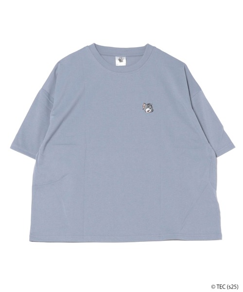 Tom&Jerry(トムアンドジェリー)の「【公式】トムとジェリー 天竺半袖WIDE型Tシャツ(Tシャツ/カットソー・レディース・ミント/スミクロ/オフホワイト/サックスブルー・M/L)」の4枚目の写真
