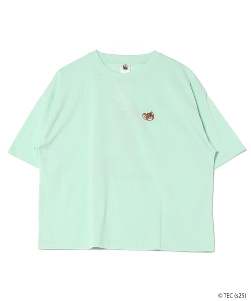 Tom&Jerry(トムアンドジェリー)の「【公式】トムとジェリー 天竺半袖WIDE型Tシャツ(Tシャツ/カットソー・レディース・ミント/スミクロ/オフホワイト/サックスブルー・M/L)」の3枚目の写真