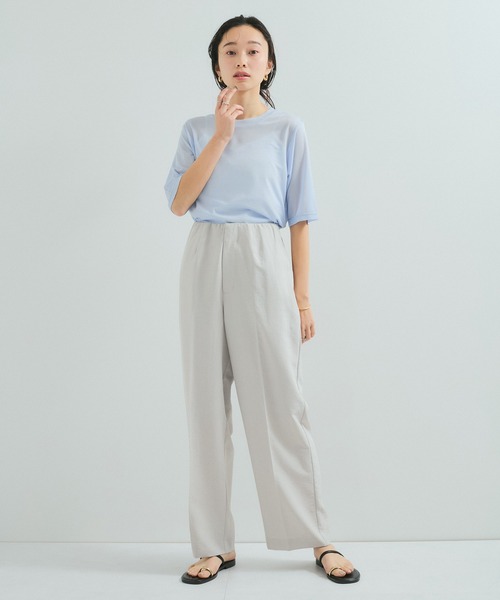 le cercle ADAM ET ROPE'(ルセルクルアダムエロペ)の「タンブラーブッチャーセンタープレスパンツ(スラックス・レディース・キャメル/サックスブルー/チャコールグレー/ライトグレー/ダークブラウン・FREE)」の9枚目の写真