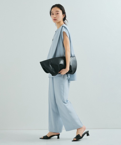 le cercle ADAM ET ROPE'(ルセルクルアダムエロペ)の「タンブラーブッチャーセンタープレスパンツ(スラックス・レディース・キャメル/サックスブルー/チャコールグレー/ライトグレー/ダークブラウン・FREE)」の12枚目の写真