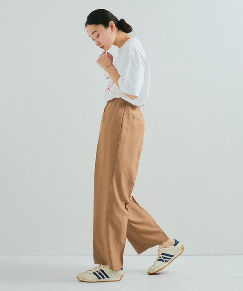 le cercle ADAM ET ROPE'(ルセルクルアダムエロペ)の「タンブラーブッチャーセンタープレスパンツ(スラックス・レディース・キャメル/サックスブルー/チャコールグレー/ライトグレー/ダークブラウン・FREE)」の14枚目の写真