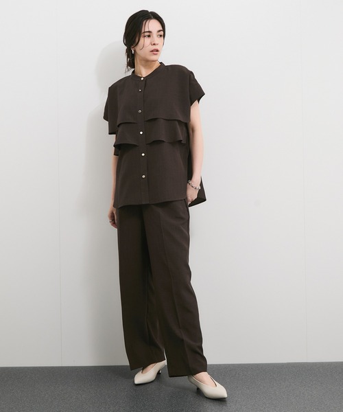 タンブラーブッチャーセンタープレスパンツ（スラックス）｜LE CERCLE