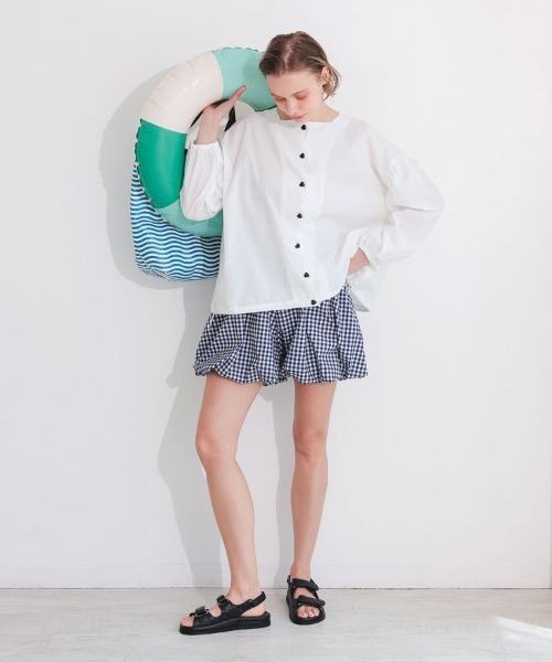 【Donoban】撥水スカラップブラウス DONOBAN｜撥水スカラップブラウス | Rakuten Fashion(楽天