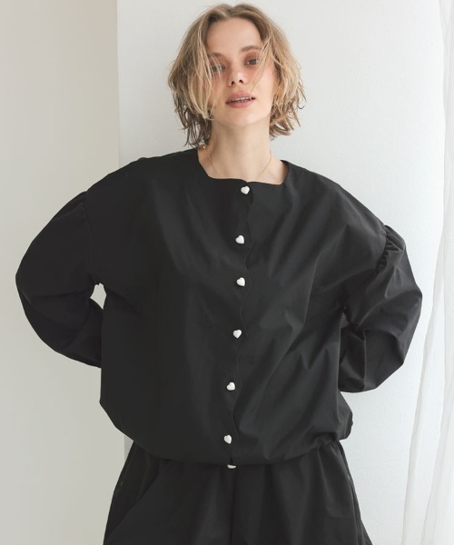 撥水スカラップブラウス（シャツ/ブラウス）｜DONOBAN（ドノバン）の