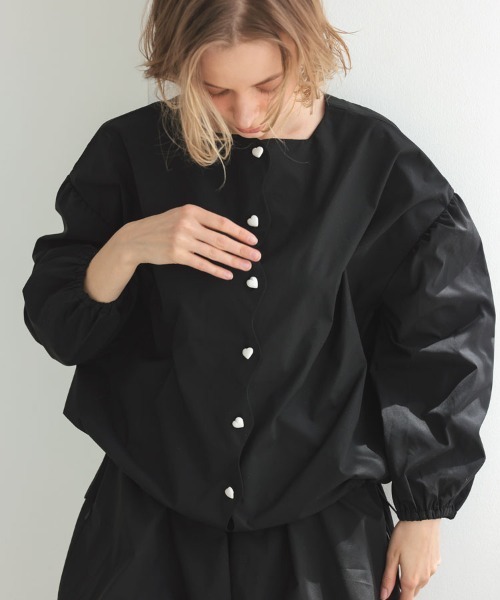 セール】撥水スカラップブラウス（シャツ/ブラウス）｜DONOBAN