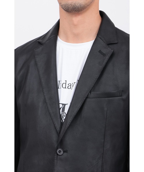 HIGH STREET（ハイストリート）の「ｺﾞｰﾄﾅｯﾊﾟﾗﾝﾚｻﾞｰJK（その他アウター・メンズ・ブラック・LL/L/M/S）」の8枚目の写真