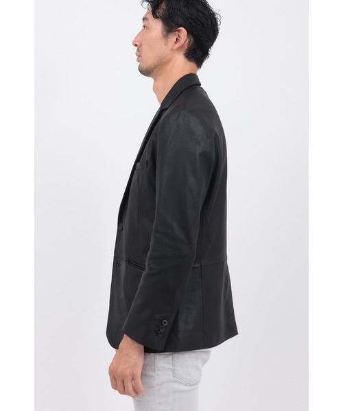 HIGH STREET（ハイストリート）の「ｺﾞｰﾄﾅｯﾊﾟﾗﾝﾚｻﾞｰJK（その他アウター・メンズ・ブラック・LL/L/M/S）」の6枚目の写真