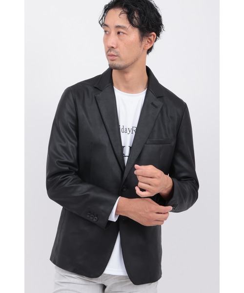 HIGH STREET（ハイストリート）の「ｺﾞｰﾄﾅｯﾊﾟﾗﾝﾚｻﾞｰJK（その他アウター・メンズ・ブラック・LL/L/M/S）」の4枚目の写真