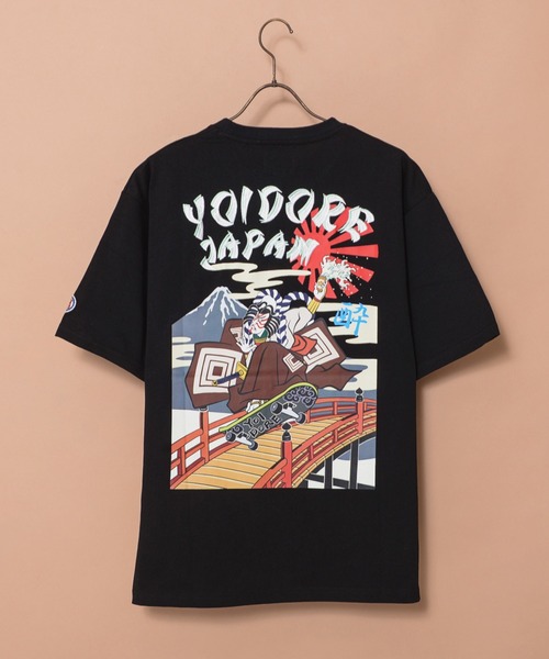 ヨイドレ 半袖Tシャツ ユニセックス YOIDORE 酔いどれ 歌舞伎スケーターTEE 漢字 ルーズシルエット トップス Tシャツ CORPUS SELECT tシャツ 「YOIDORE/酔いどれ」歌舞伎スケーター