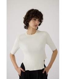 Round hem knit tops ラウンドヘムニットトップス