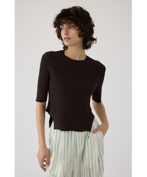 リムアーク ラウンドヘム　ニットトップス Round hem knit tops ラウンドヘムニットトップス（ニット