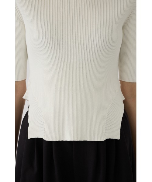 RIM.ARK(リムアーク)の「Round hem knit tops ラウンドヘムニットトップス(ニット/セーター・レディース・ホワイト/ブラウン/ブラック・36/38)」の18枚目の写真