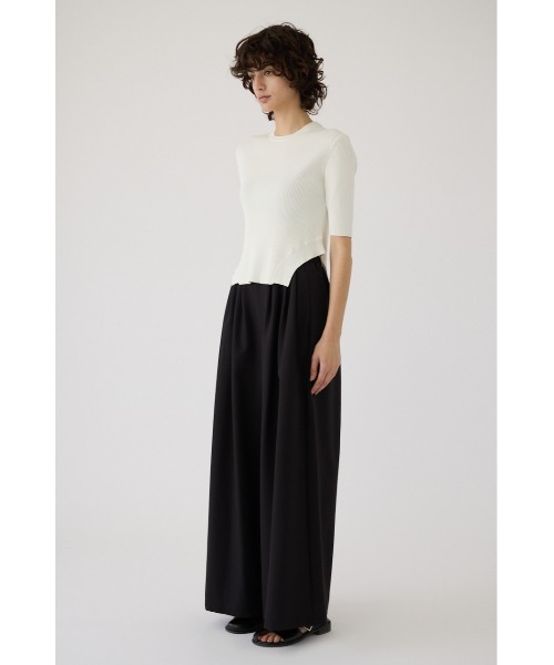 Round hem knit tops ラウンドヘムニットトップス（ニット