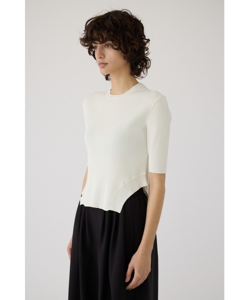Round hem knit tops ラウンドヘムニットトップス（ニット