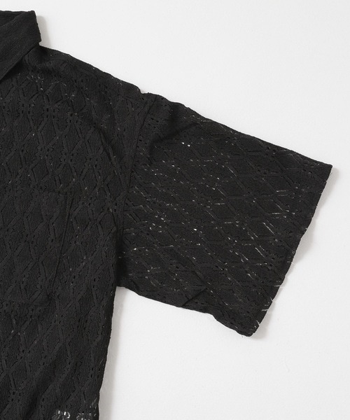 ITEMS URBANRESEARCH（アイテムズ アーバンリサーチ）の「レギュラーカラーレース半袖シャツ（シャツ/ブラウス・メンズ・オフホワイト/ブラック/グリーン系その他・MEDIUM/LARGE）」の20枚目の写真