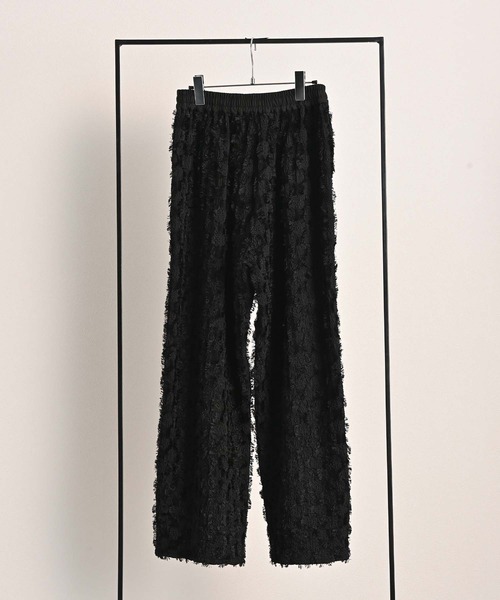 軽やか上品♡艶めくジャカード【CHANEL】パンツ セール】サークルカットジャガードストレートパンツ（その他
