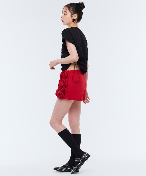 Narcissus(ナルシス)の「ローズショートパンツ(その他パンツ・レディース・ブラック/レッド・FREE)」の10枚目の写真