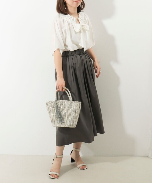 MICO COULIER(ミコクリエ)の「リバーシブルタフタドットスカート(スカート・レディース・ブラック/チャコールグレー・36/38)」の8枚目の写真