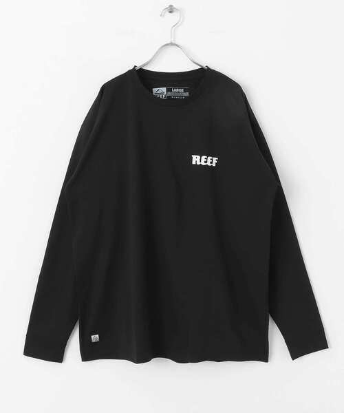 REEF（リーフ）の「REEF　HERITAGE LOGO RASH LONG-SLEEVE T-SHIRTS（Tシャツ/カットソー・メンズ・ブラック/ホワイト・MEDIUM/LARGE）」の2枚目の写真