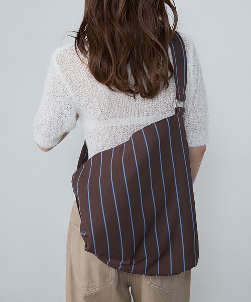 【新品未使用】POLO チェック柄 ボディバッグ セール】Striped 2way shoulder body bag / <UV/速乾