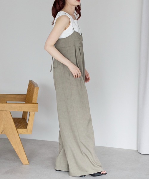 Fizz（フィズ）の「【Fizz/フィズ】　リブメロウタンクトップ（タンクトップ・レディース・ブラック/ホワイト/グレイッシュベージュ/オレンジ/ブルー・M/L）」の9枚目の写真