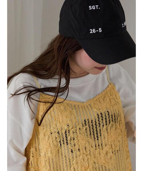ehka sopo（エヘカソポ）の「◎レースキャミソールワンピース（ワンピース・レディース・イエロー/ブラック/オフホワイト・F）」の6枚目の写真