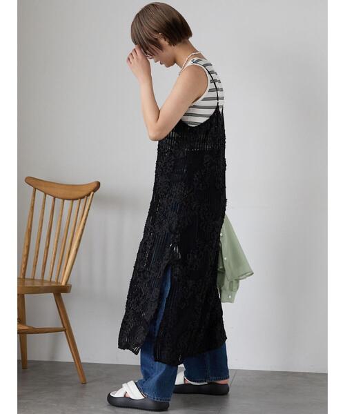 ehka sopo（エヘカソポ）の「◎レースキャミソールワンピース（ワンピース・レディース・イエロー/ブラック/オフホワイト・F）」の9枚目の写真