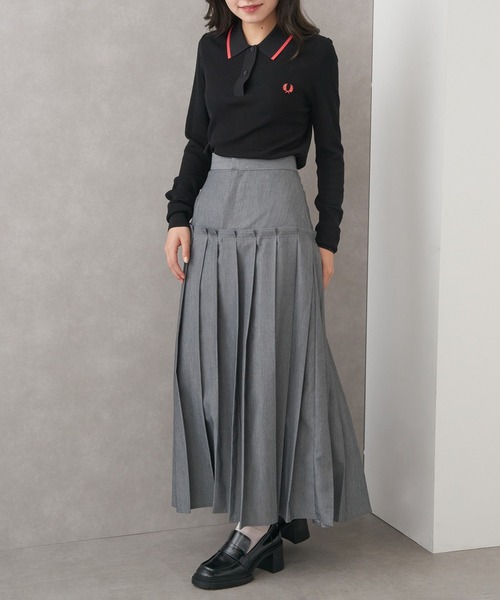 FRED PERRY(フレッドペリー)の「【FRED PERRY】フレッドペリー シアーリブニットポロシャツ RIB KNITTED POLO SHIRT K1135(ニット/セーター・レディース・ブラック/オフホワイト・10)」の8枚目の写真