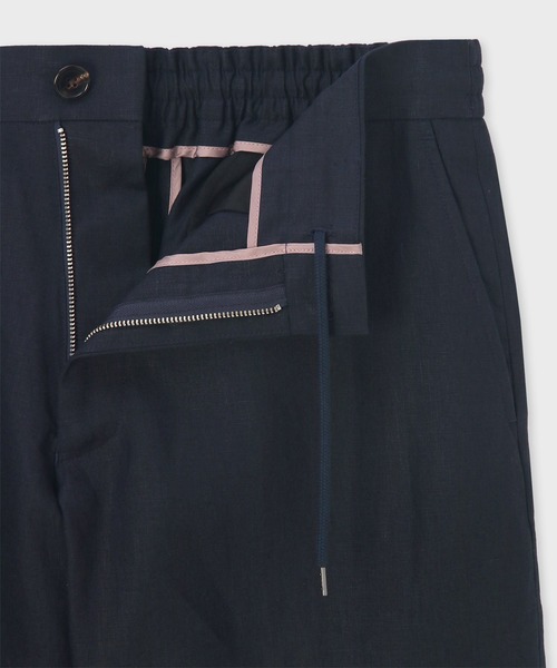 Paul Smith(ポールスミス)の「リネン リラックスフィット ショーツ / 153103 STJ25(その他パンツ・メンズ・ネイビー/ベージュ・SMALL/MEDIUM/LARGE/X-LARGE)」の3枚目の写真