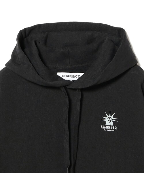 CHARI&CO（チャリアンドコー）の「CHARI&CO / NY STATES SOUVENIR HOODIE SWEATS（スウェット・メンズ・ブラック・L/XL/M）」の3枚目の写真