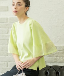 OPAQUE.CLIP | 《5色展開》シアーフレアスリーブニット【洗濯機洗い可】(ニット/セーター)