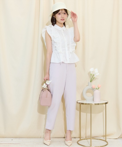 WILLSELECTION（ウィルセレクション）の「ギャザーリボンフリルスリーブブラウス（シャツ/ブラウス・レディース・ミント/オフホワイト/ブラック系その他・FREE）」の19枚目の写真