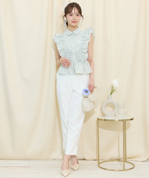 ウィルセレクション　ブラウス WILLSELECTION（ウィルセレクション） ブラウス シャツ フリル切り替え