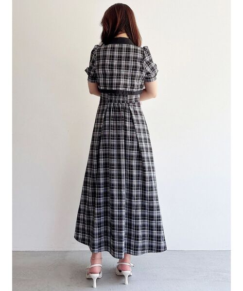 MERCURYDUO（マーキュリーデュオ）の「レイヤード風シャツワンピース（ワンピース・レディース・ネイビー/その他1/チャコールグレー・SMALL/MEDIUM）」の12枚目の写真