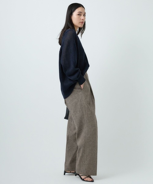 Chaos（カオス）の「Chaos(カオス)/タラスコットンニット（ニット/セーター・レディース・ダークネイビー/ホワイト系その他・FREE）」の13枚目の写真